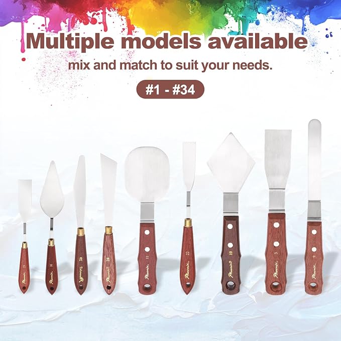 MECCANIXITY Pack of 1 Palette Knife No.23, 7.6" Long Palette Knives - Image 5