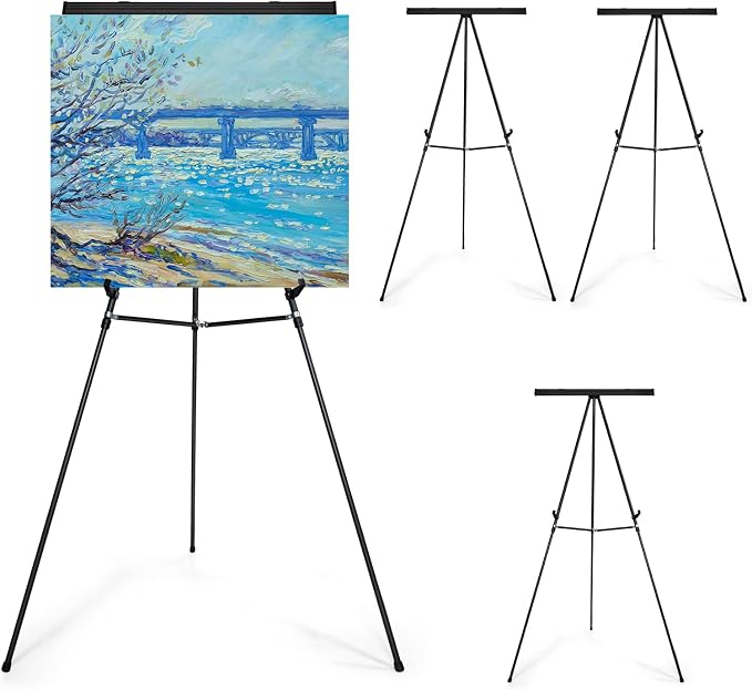 Falling in Art Aluminum Flip Chart Display Easel Stand by FallinginArt
