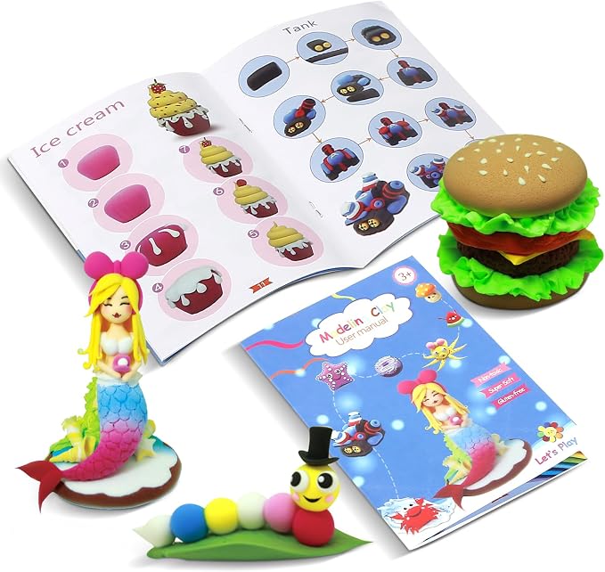 Air Dry Clay Kit for Kids – 64 Colors 15g Each, Non-Toxic Modeling Clay Set | - Image 3