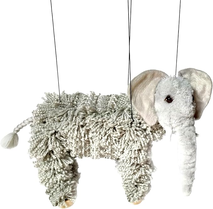 Artisan Owl Elephant Marionette Puppet - Image 2
