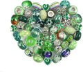 Aipridy European Large Hole Beads, Colorful Glass Charm Beads Set by AIPRIDY