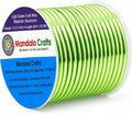 Mandala Crafts 12 Gauge Light Green Anodized Aluminum Craft Wire, 60 FT | by MandalaCrafts