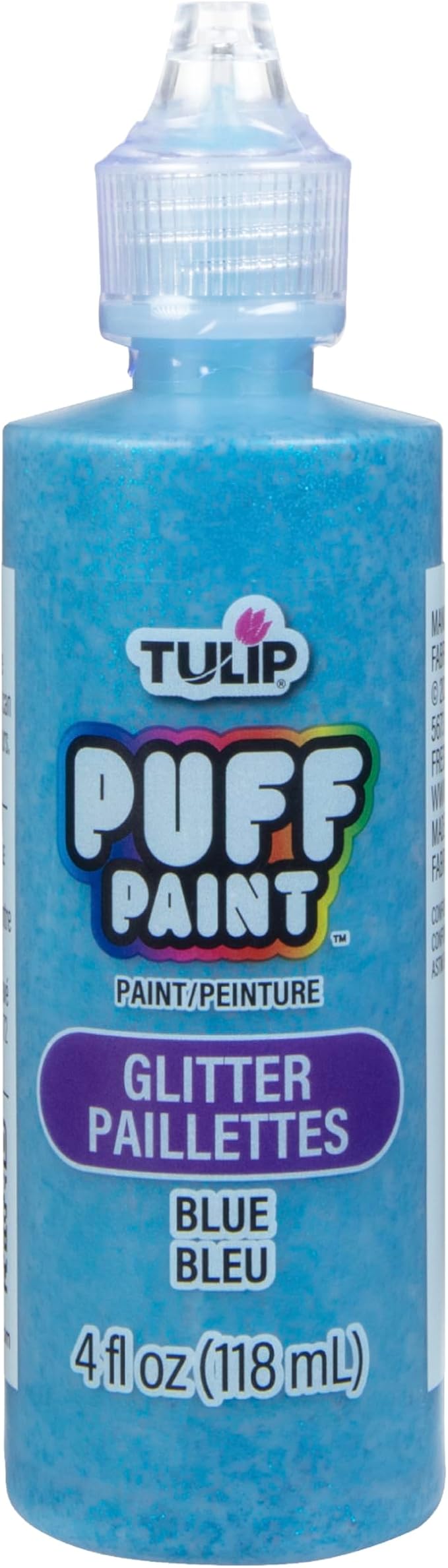 TULIP Puff Paint Glitter Blue 4 Fl Oz by Tulip