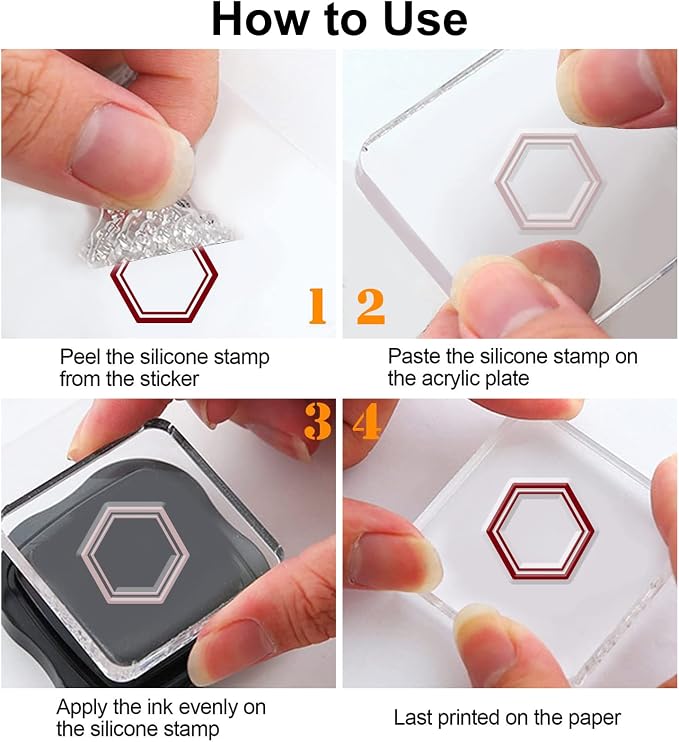 GLOBLELAND Label Clear Stamps Bookmark Silicone Clear Stamp Notes Transparent - Image 7