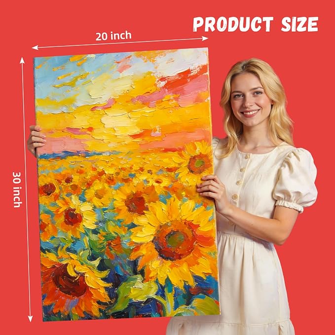 Simetufy 5 Pack 20"x30" Large Canvas Boards - Image 2