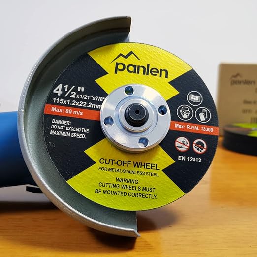 Cut Off Wheels 100 Pack 4 1/2 inch Thin Metal & Stainless Steel Cutting Discs, 4.5" Value-Durable Cut-Off Blades for Angle Grinder
