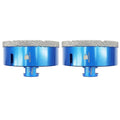 4 Inch Diamond Core Drill Bit for Porcelain Tile Ceramic Marble Granite Drilling,BRSCHNITT 2pcs Vacuum Brazed Diamond Hole Saw with 5/8-11 Thread (100mm 2pcs)