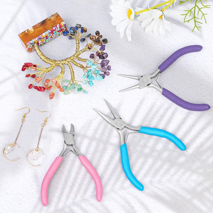Pliers for Jewelry Making, Shynek Jewelry Pliers Set Includes Needle Nose Pliers - Image 2