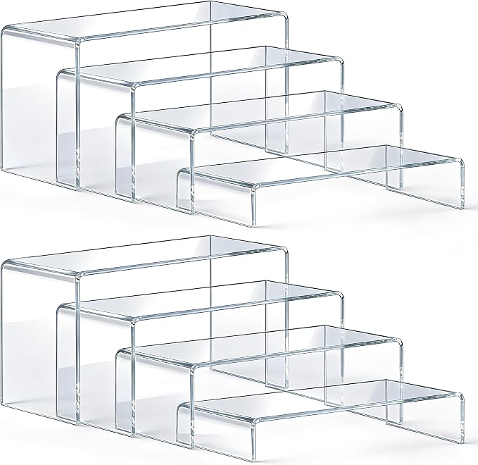 Acrylic Display Risers 8 Pcs by Unknown