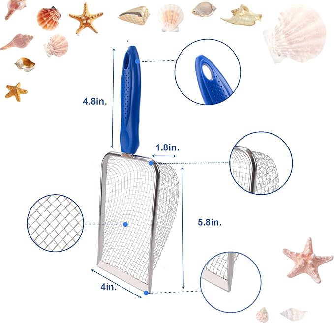 MUYIZI Beach Mesh Shovel with Mesh Beach Bag - Image 3
