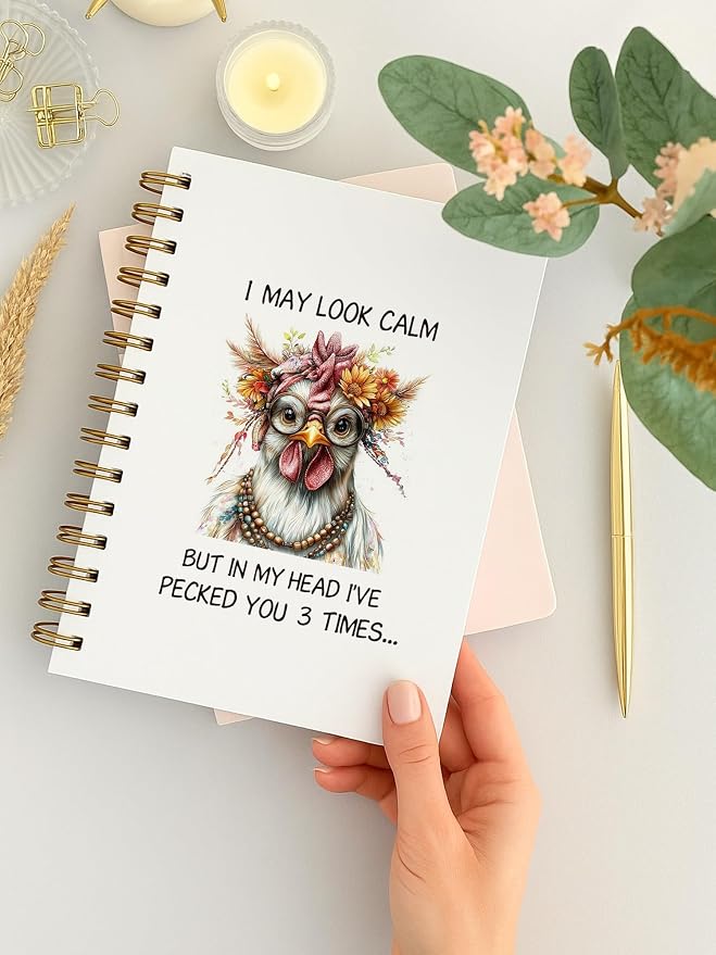 BitKan Funny Chickens Spiral Notebooks - Image 3