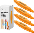 (4-Pack) Calvana Magnetic Stud Finder Wall Scanner, Stud Finder Magnet, Wall Detector Scanner, Compatible with All Drywall Construction, No Batteries Required, Wall-Friendly Construction，Easy to Use