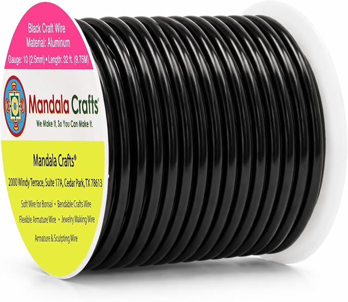 Mandala Crafts 10 Gauge Anodized Aluminum Craft Wire by MandalaCrafts