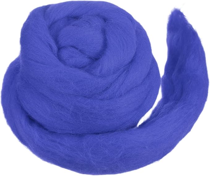 MECCANIXITY Wool Roving Yarn Soft Felting Wool 50g/1.76oz Pure Chunky Roving by MECCANIXITY