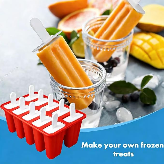 Popsicles Molds, 10 Pieces Silicone Ice Pop Molds - Image 4