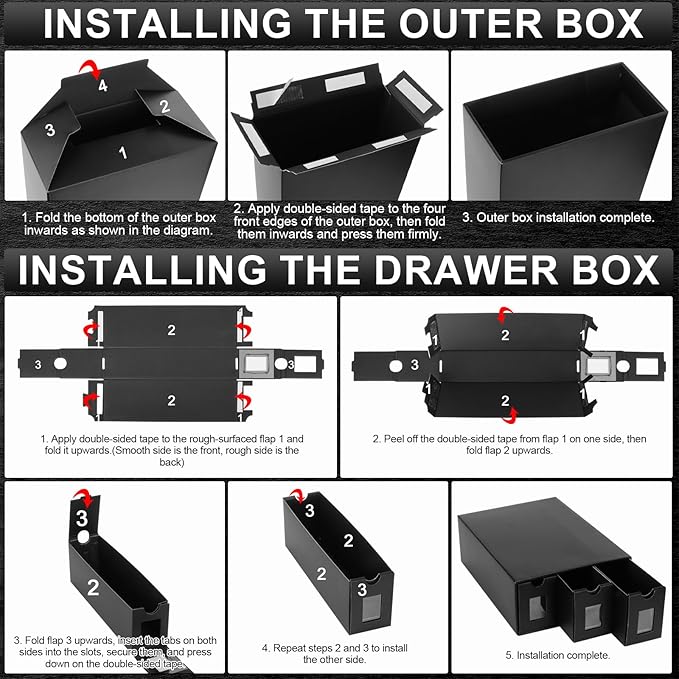 Card Storage Box, 10800+ Trading Card Storage 1950+ Toploader Card Storage Box - Image 6