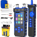NF-8508 Network Cable Tester with Optical Power Meter 10mw Visual Fault Locator,POE/NCV/RJ11 RJ45/CAT5 CAT6 Cable Toner Ethernet Tester,Length Measurement,Fiber Find Fault Test Phone Line Tracer
