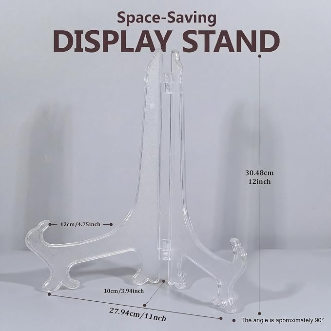 Artliving 12 Inch Plastic Display Stand, Displays Picture Frames, Tablets and - Image 2