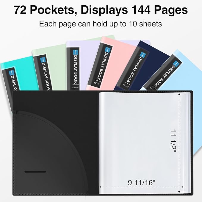 Sooez 4 Pack 72 Pocket Binder - Image 3