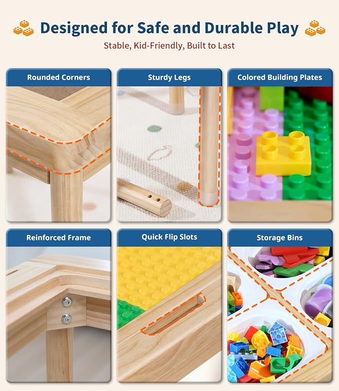 28" Kids Activity Table, Compatible - Image 4