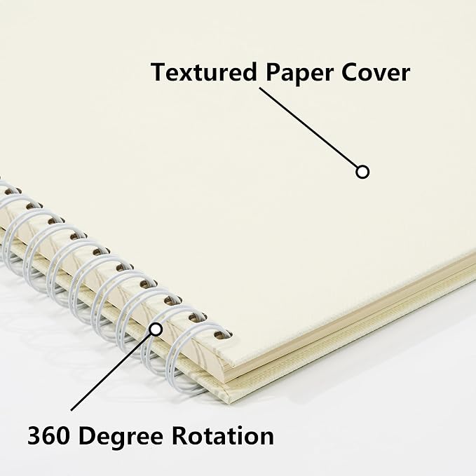 Vienrose Scrapbook Album Scrap Book Photo Albums Travel Scrapbook Textured - Image 6