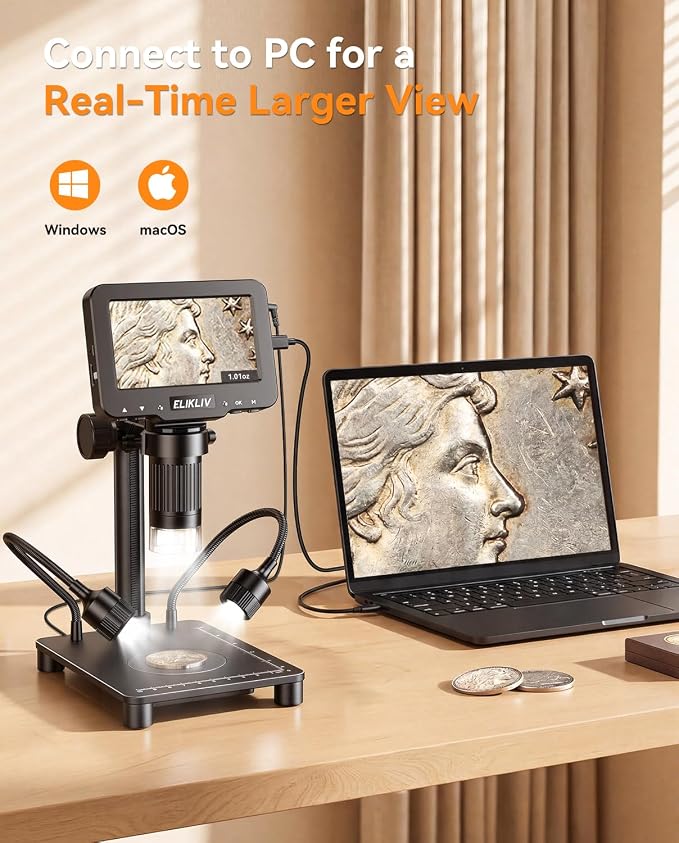 Elikliv Microscope with Weighing Scale, Digital Magnifier - Image 6
