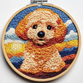 DIY Punch Needle Kits Cute Poodle Dog by Unknown