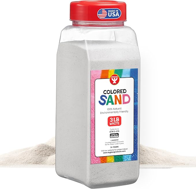 Hygloss Colored Sand for Crafts – 3 lb Bottle by HyglossProductsInc