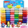 Modeling Clay - 50 Colors Air Dry Clay, DIY Molding Magic Clay by iFergoo