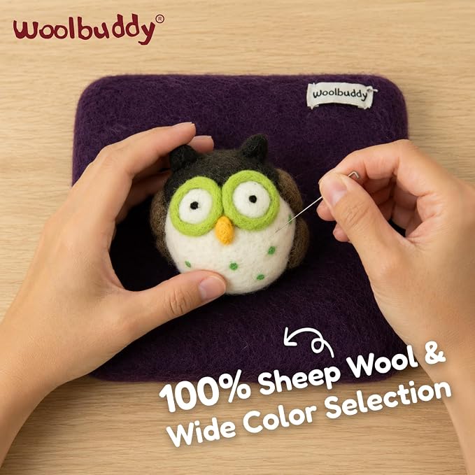 Woolbuddy Wool Felting Pad 6 x 6 x 1.5 Inch, Durable Needle Felting Mat - Image 2