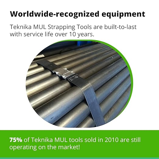 IDL Packaging Strapping Tool Set for 1 1/4" Steel Strapping – Heavy-Duty Tensioner & Sealeк for Metal Banding – Packaging Strapping Tool Kit to Secure Heavy Packages