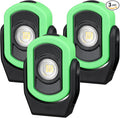 Retisee 3 Pcs 720 Lumens Magnetic Work Light USB Rechargeable LED Flashlight Portable Inspection Light for Car Repair Emergency Lighting Mechanics Workshop (Green)