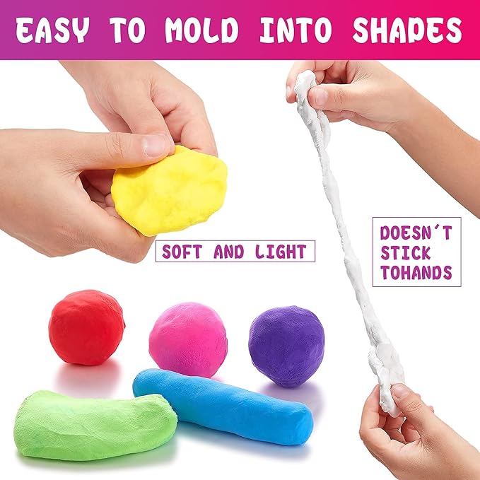 Air Dry Clay Kit for Kids – 36 Colors Non-Toxic Soft Modeling Clay Set | - Image 2