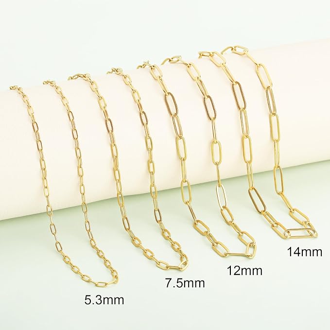 SMYHTGLIF 5 Meters Gold Chain Bulk - Image 6