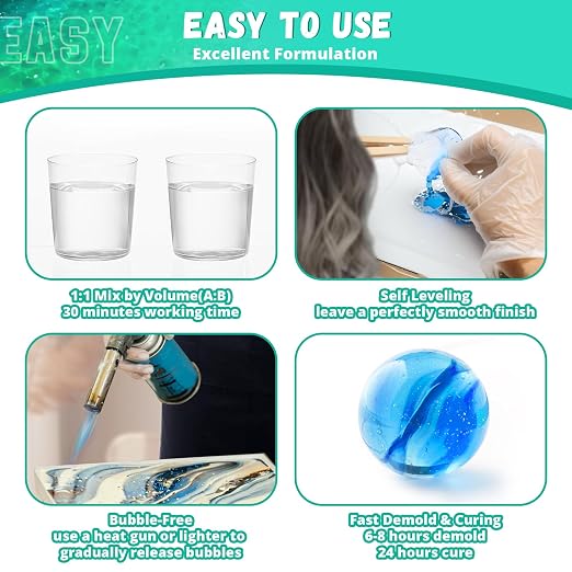 Crystal Clear Epoxy Resin Kit - Image 2