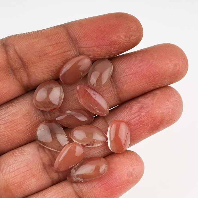 10pcs, Natural Gemstone Cabochon, Wholesale Assorted Flatback Crystals - Image 4