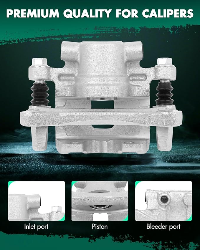 SCITOO Rear Left Brake Caliper with Bracket 18B5105 Compatible for Chrysler 0/Sebring, for Dodge Avenger, for Dodge Caliber, for Jeep Compass/Patriot, for Mitsubishi Lancer/Outlander Sport/RVR