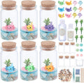 WEBEEDY 6 Sets Sea Animal Terrarium Kit DIY Glass Bottle Axolotl Craft Kit by WEBEEDY