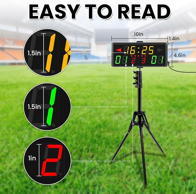 Samshow LED Electronic Scoreboard Digital Score Keeper - Image 6