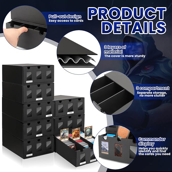 AOBOPLE Card Storage Box, 24000+ Cardboard Trading Card Boxes - Image 5