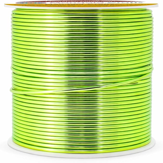 Mandala Crafts 18 Gauge Lime Green Anodized Aluminum Craft Wire, 100 FT | - Image 2
