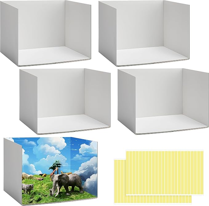 codree 4 Pcs Cardboard Diorama Kit, Diorama Box by codree