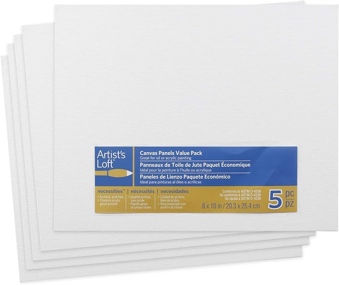 5 Count 8 x 10 Canvas Panels by Artist's Loft - Image 2