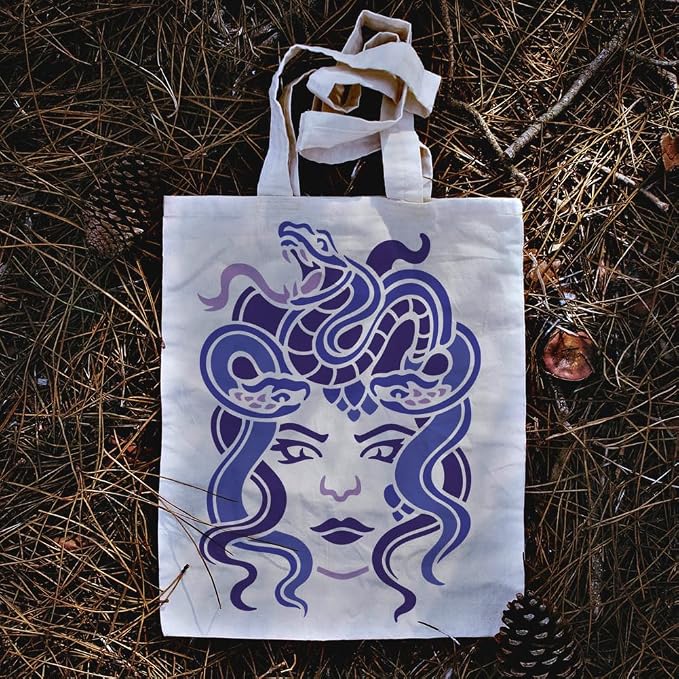 Medusa Stencil Templates 11.69 x 8.27 Inch Plastic Reusable Succubus Art Craft - Image 7