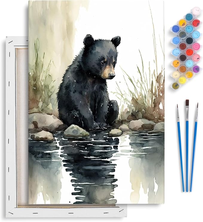 Yezavesu Framed Paint by Numbers Kit by Yezavesu