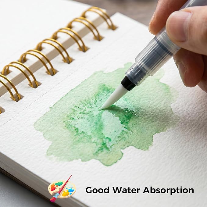 35 Sheets Watercolor Paper Pad 3.5x5.5 Inch, 140 lb/300 GSM Cold Press Water - Image 4