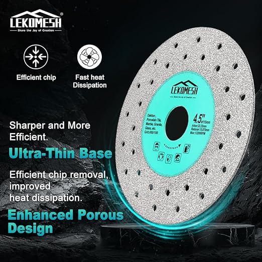 Rock Slab Grinding Disc - 3 inch Glass Cutter Disc (10pcs), Granite Cutting Blade, Diamond Grinder Wheel for Rock Slab, Stone, Tile, Marble, Granite, Glass Diamond Saw Blades