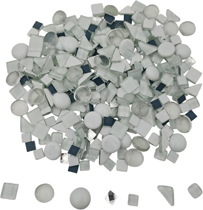 1.1LB Mixed Color Irregular Crystal Mosaic Tiles, Tiny Mini Mosaic Tile DIY - Image 8