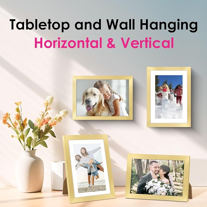 FIXSMITH 5x7 Picture Frame Set of 2, Photo Frame - Image 6