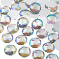 John Bead 200 Pieces 16mm, Crystal AB, Acrylic Round Flat Back Rhinestones by JohnBead